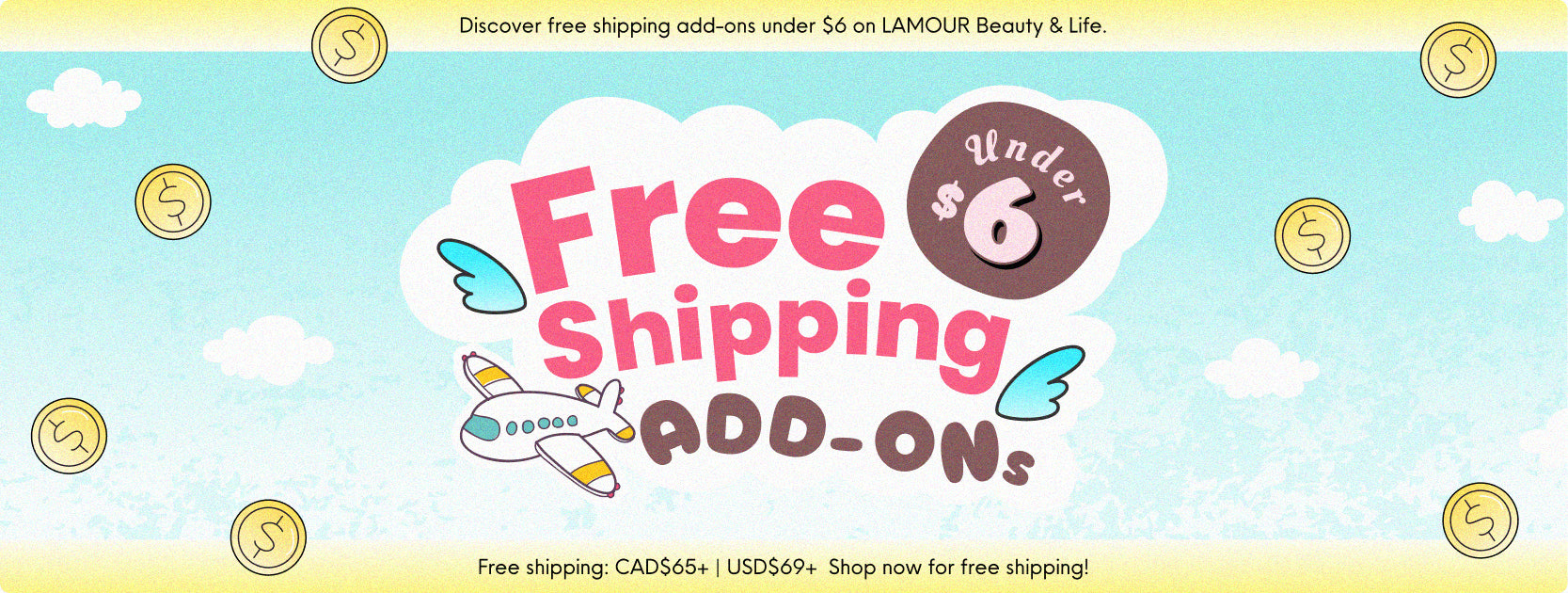 Free Shipping Add-ons under $6