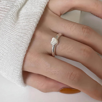 Heart Seashell Ring