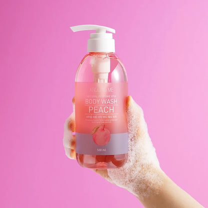 Around Me-Natural Perfume Vita Body Wash Peach 500ml