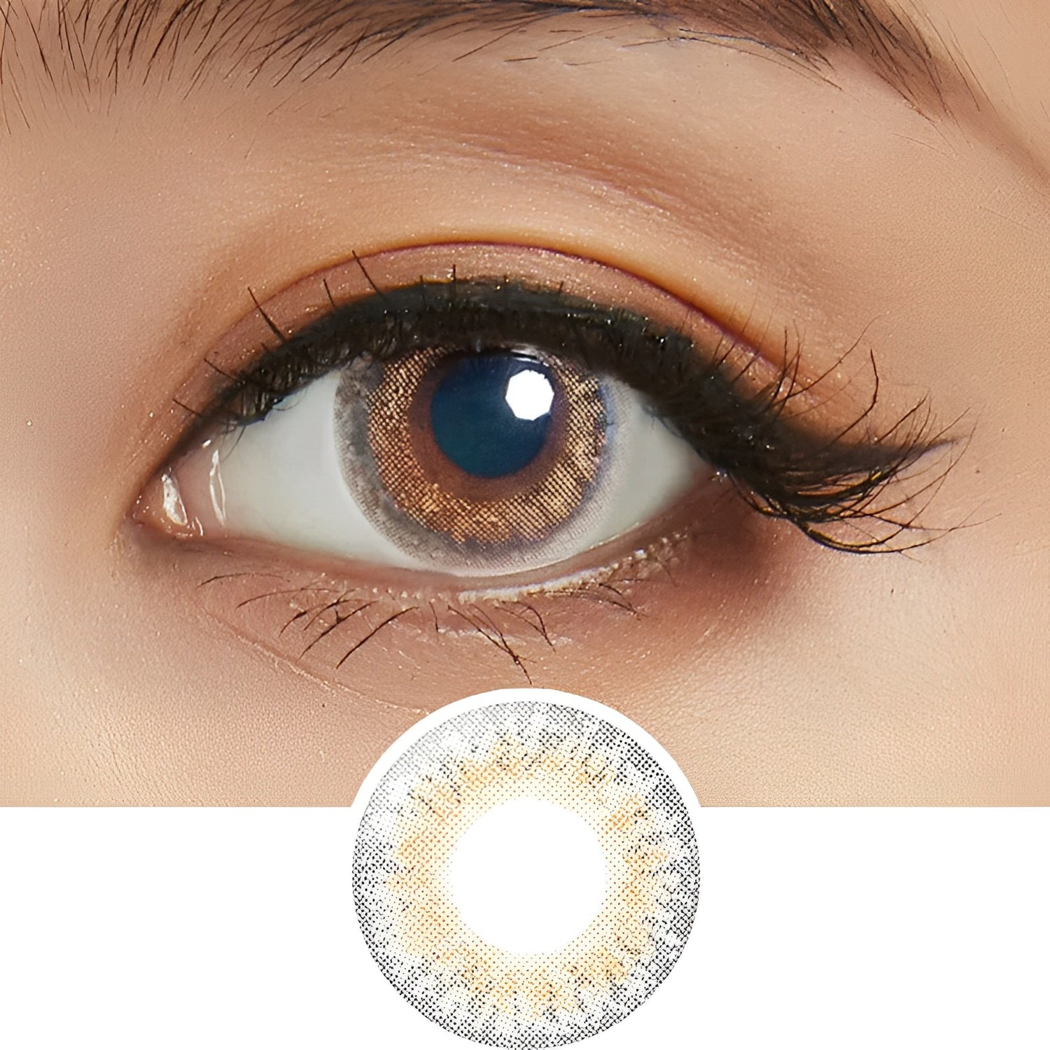 LIL MOON 1Month Contact Lenses-Skin Grege 1pc