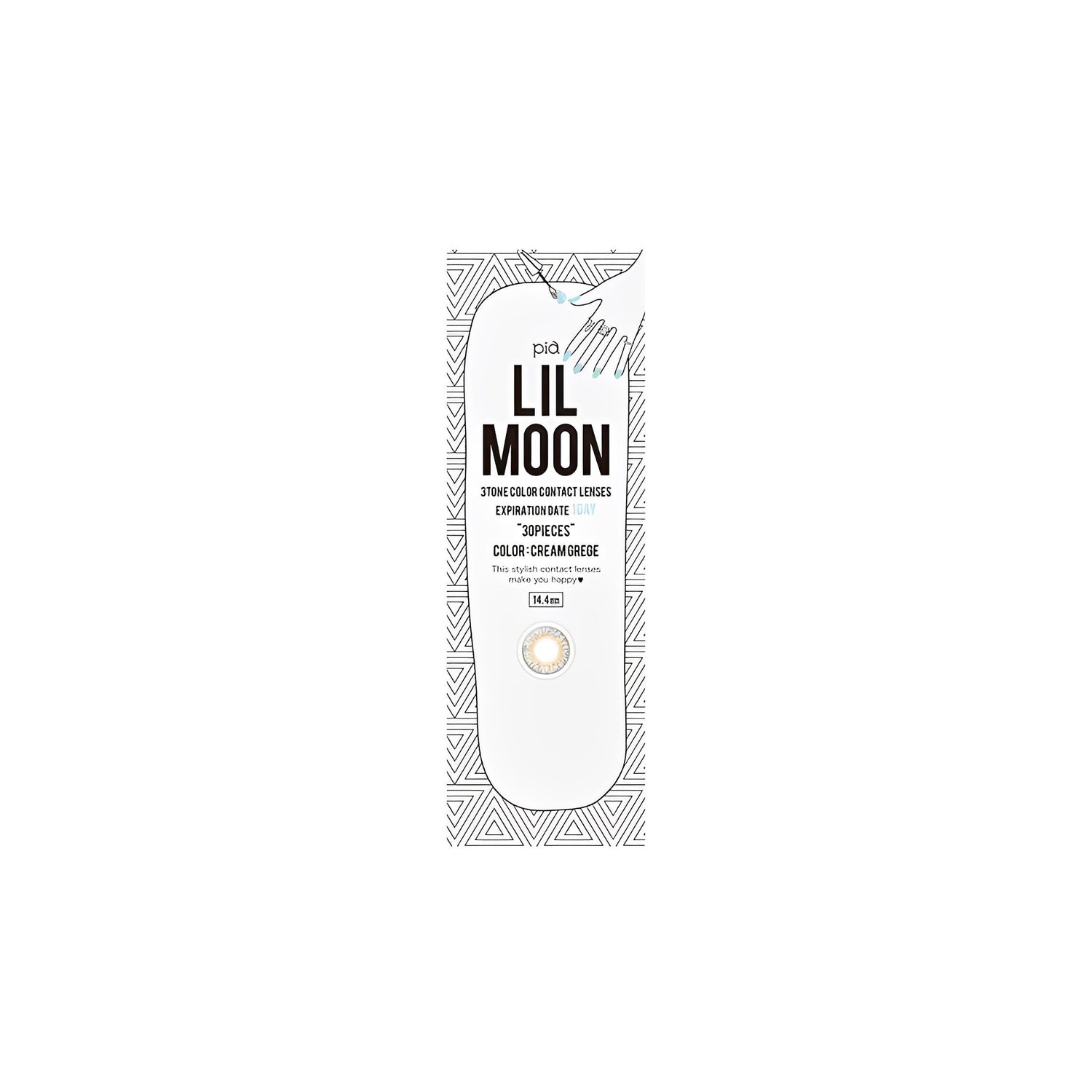 LIL MOON 1Day Contact Lenses-Cream Grege 10pcs
