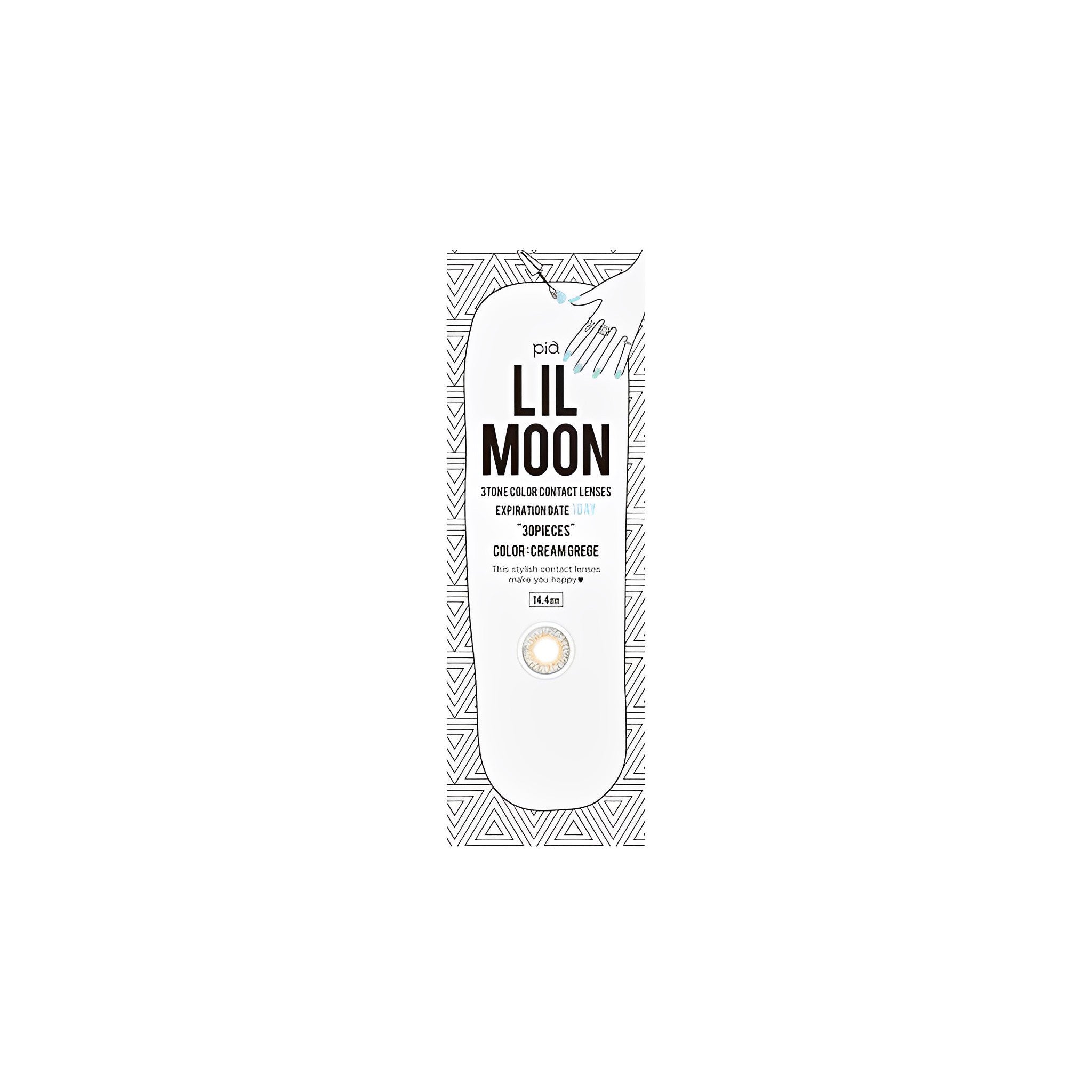 LIL MOON 1Day Contact Lenses-Cream Grege 10pcs