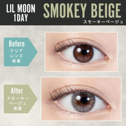LIL MOON 1Day Contact Lenses-Smokey Beige 10pcs