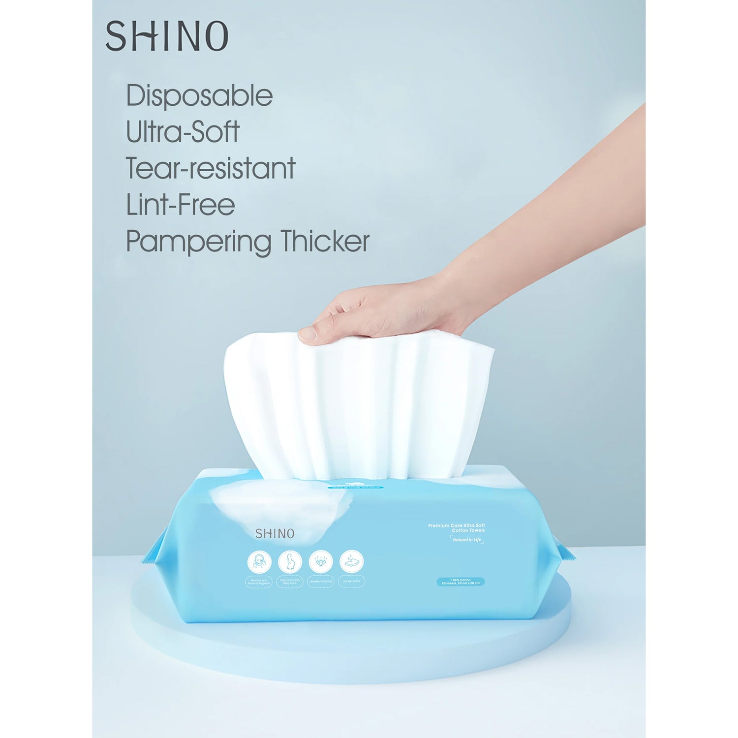 SHINO Premium Care 超柔软棉巾 80张