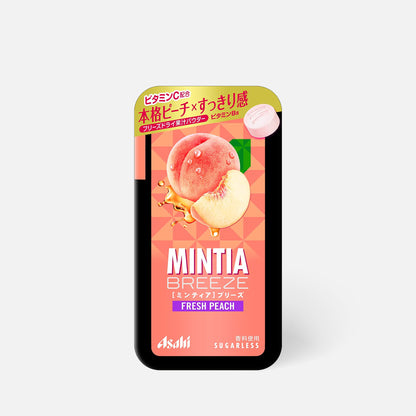 Asahi朝日 MINTIA BREEZE清凉感口气清新润喉糖无糖桃子 30粒