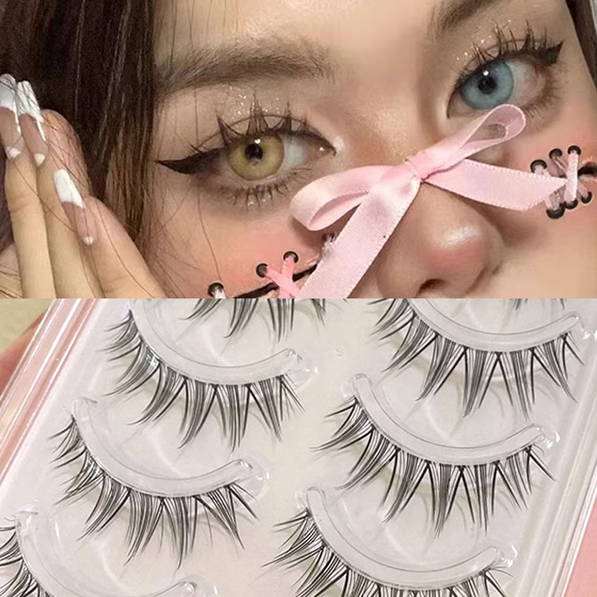 MJSP Cat Ear False Eyelashes MH08 1set