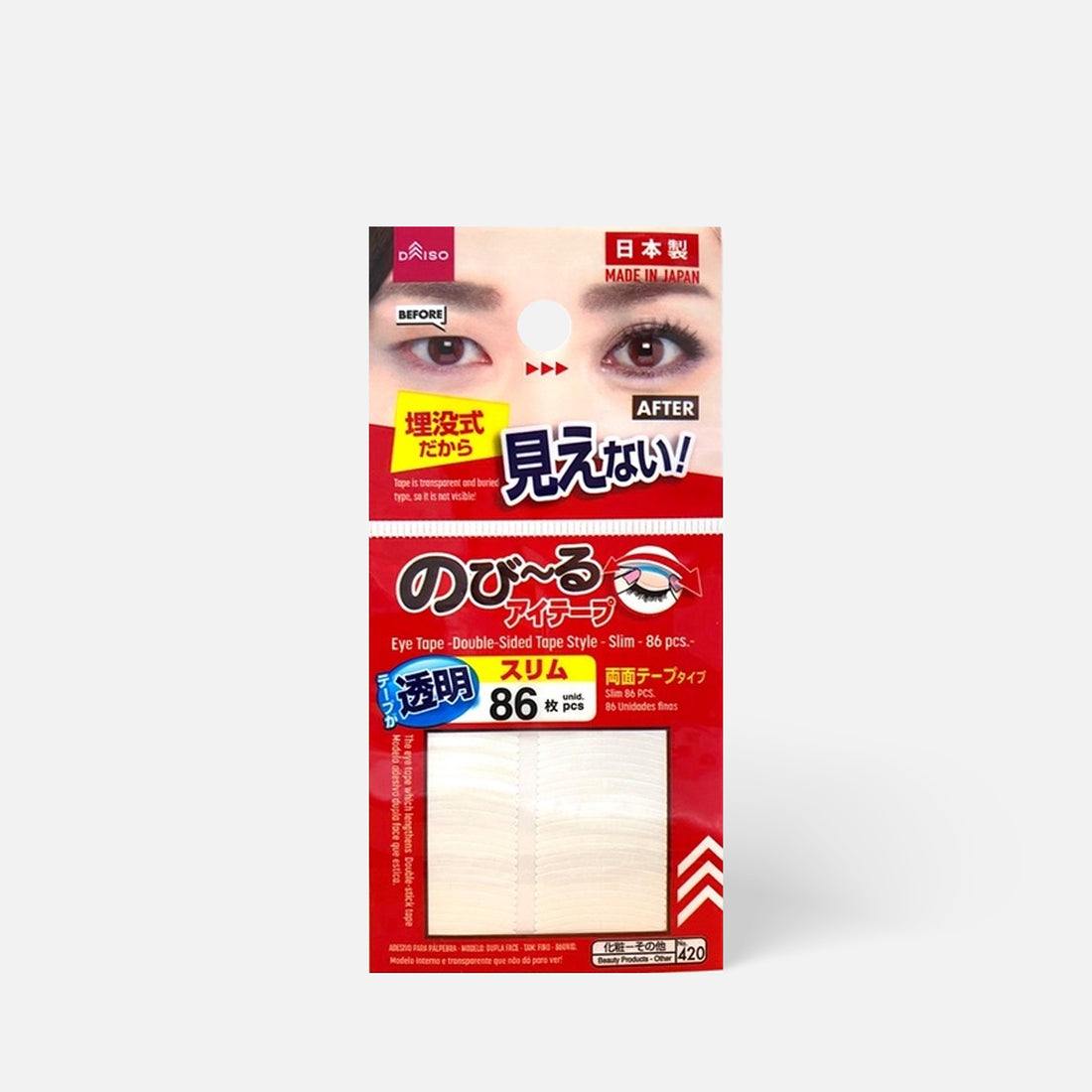 DAISO-薄型双眼皮贴-86片