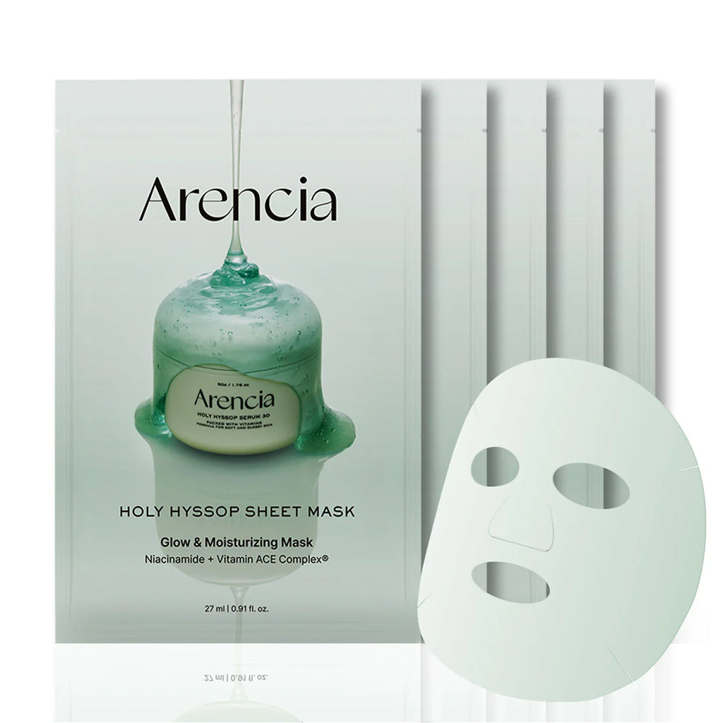 Arencia Holy Hyssop Sheet Mask 5 pcs