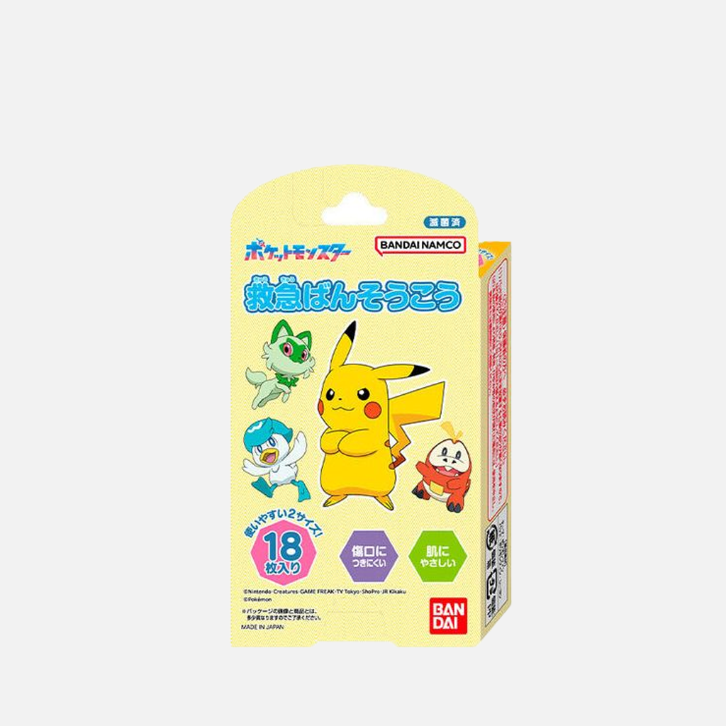 Bandai X POKEMON 皮卡丘 急救绷带 18 件