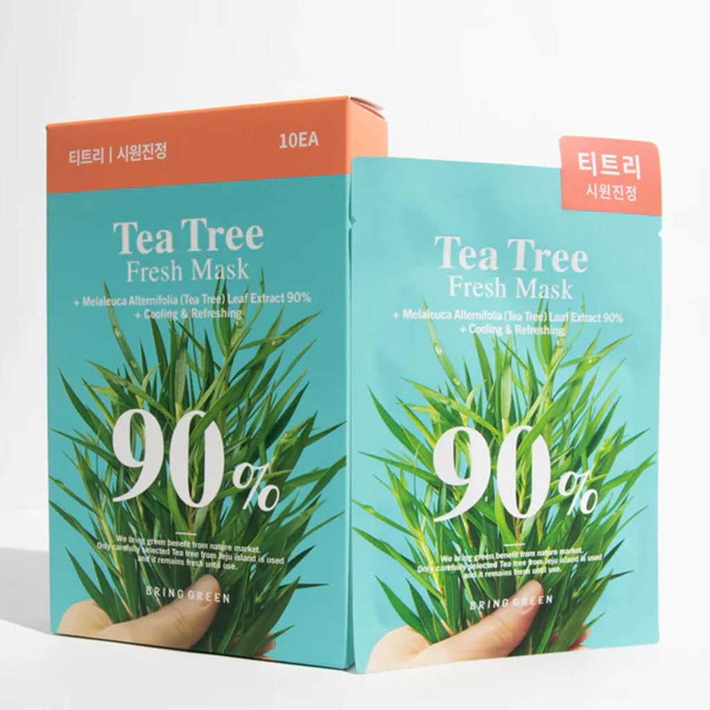 BRING GREEN 茶树 90%清新面膜 10pcs