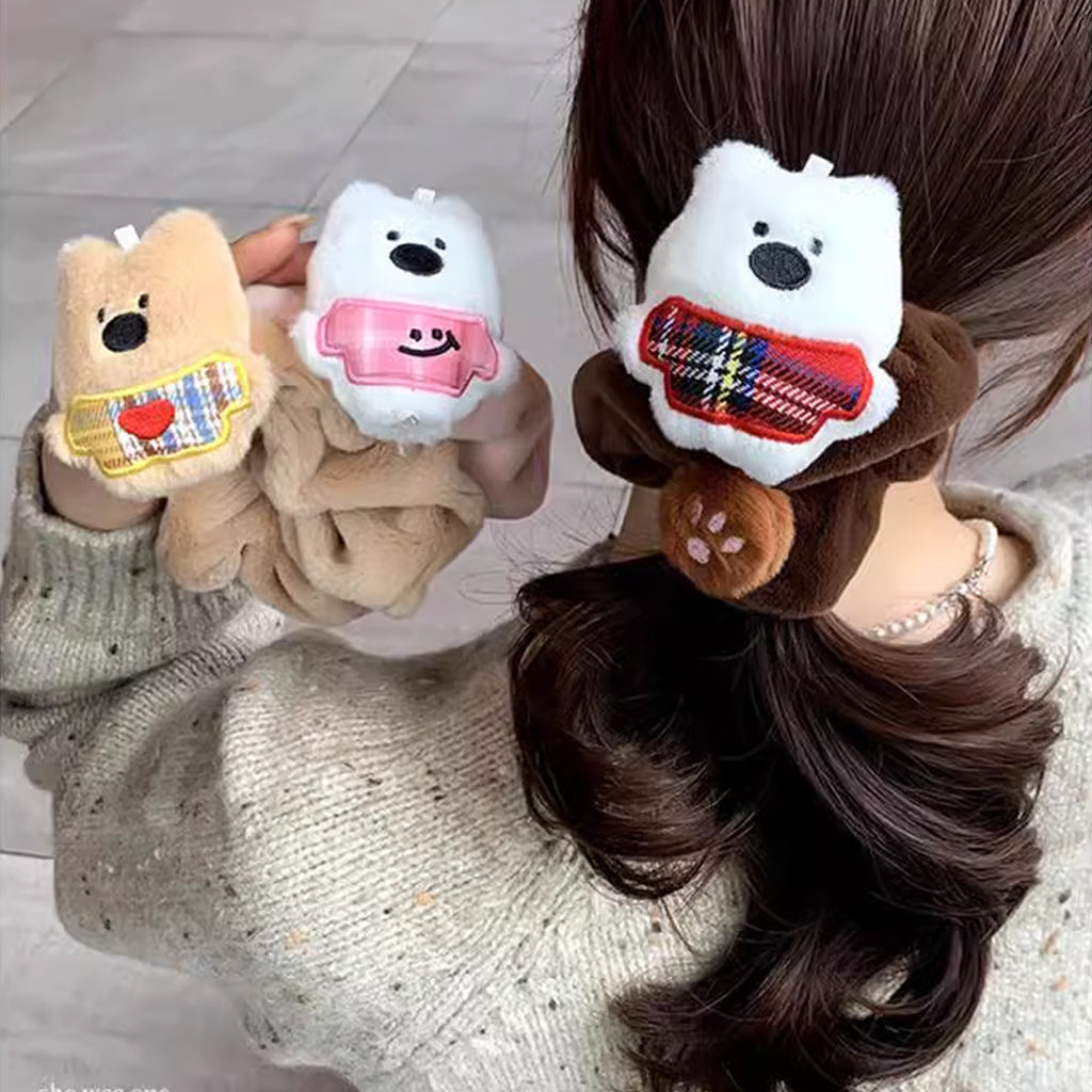 Cute Little Bear Plush Hair Band