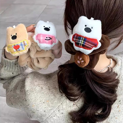 Cute Little Bear Plush Hair Band