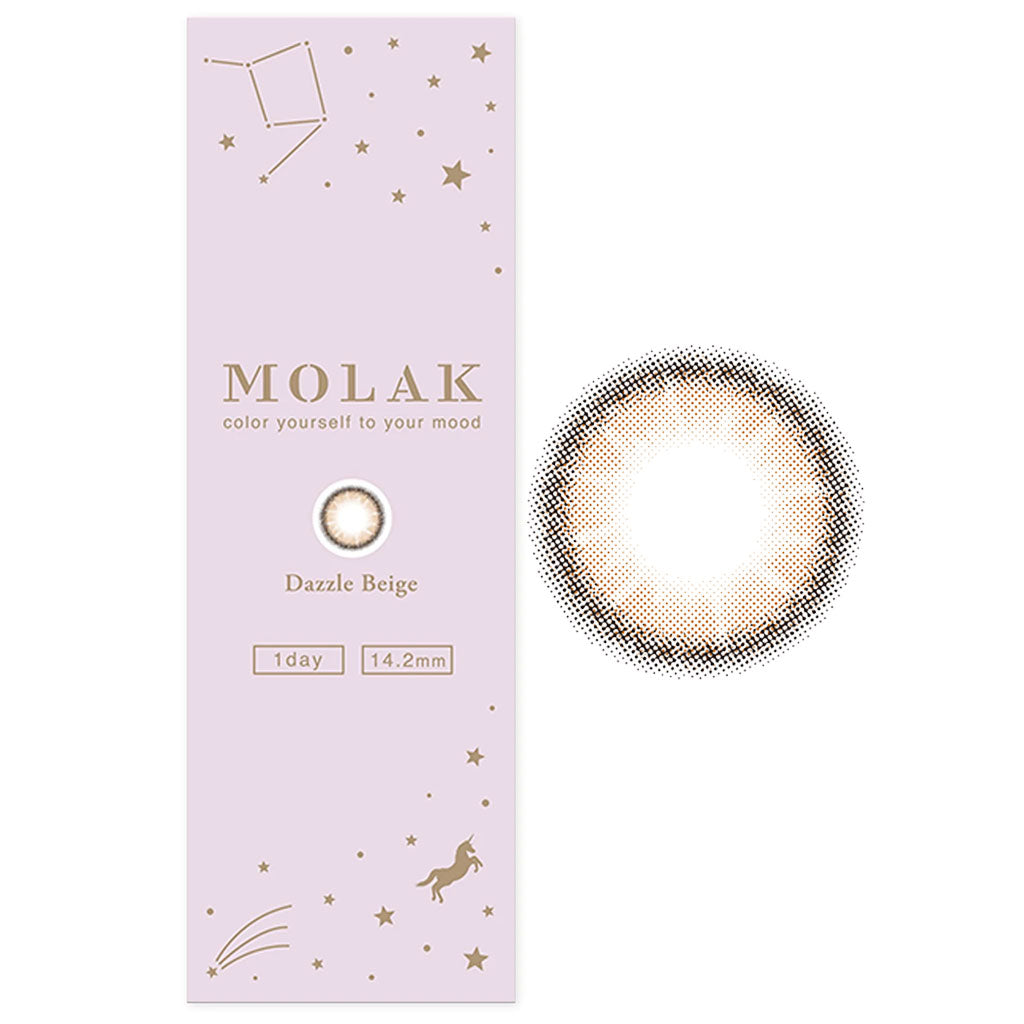 MOLAK 1Day Contact Lenses-Dazzle Beige 10pcs