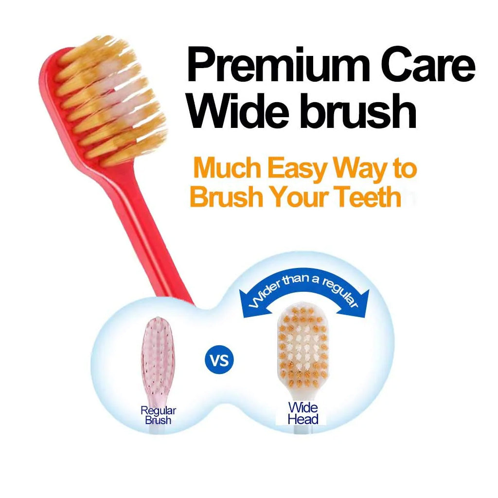 Ebisu B-3601S Premium Care Toothbrush 6 Rows Regular Soft 1 pc