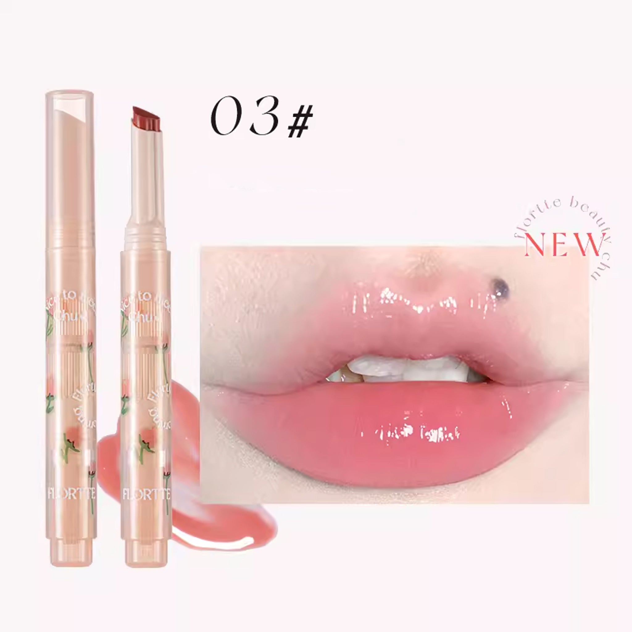 FLORTTE Heart Shape Beauty Chu Jelly Lipstick