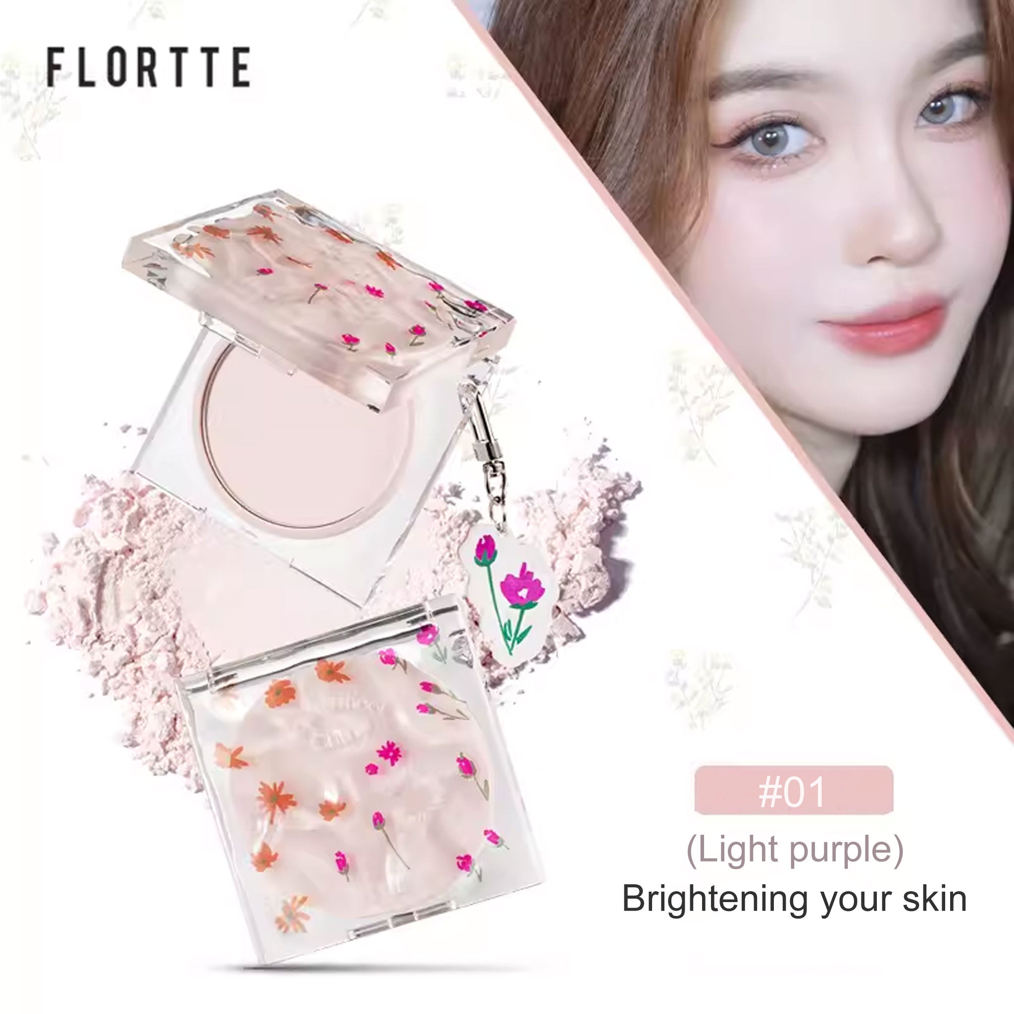 Flortte Nice to Meet Chu Blush Powder – W Cosmetics