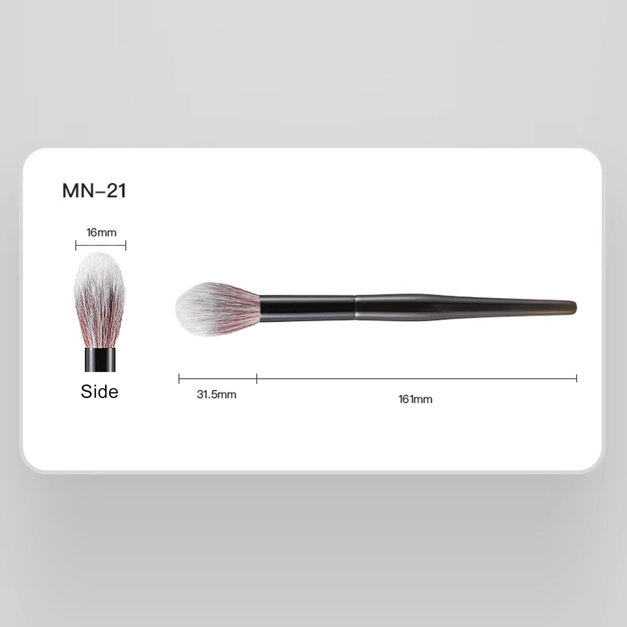 FiX Wool Stippling Brush for Highlighter and Blush MN-21