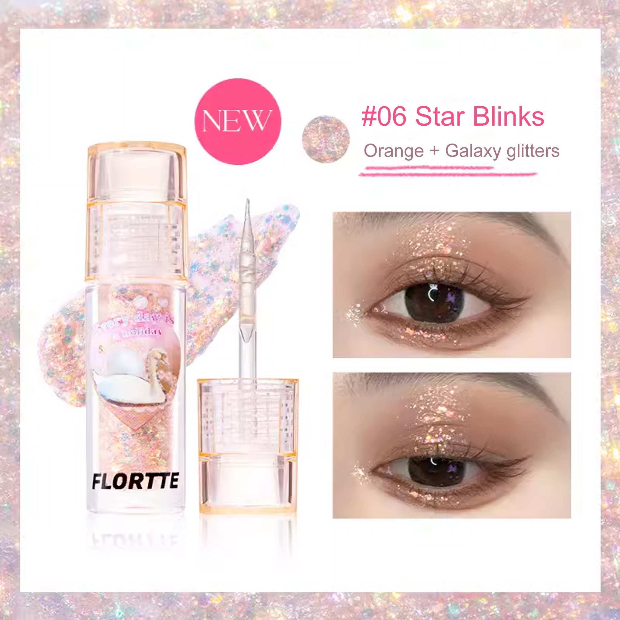 FLORTTE Heart Attack Liquid Eyeshadow (Shiny)