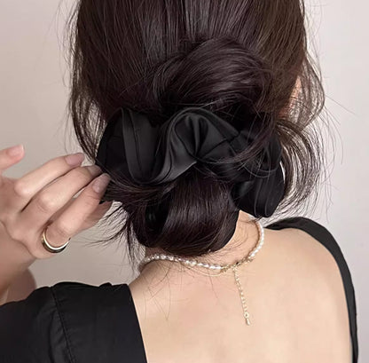 French Retro High-end Large Intestine Hair Tie