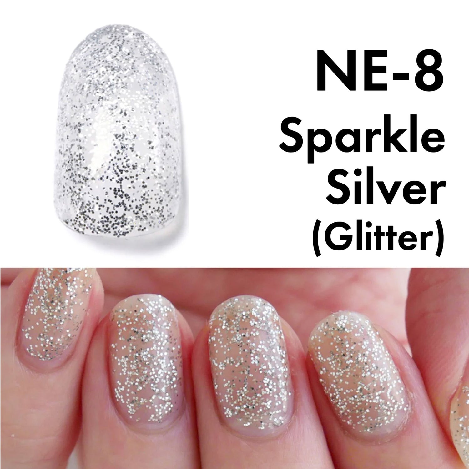 HOMEI weekly gel Sparkle Silver NE-8