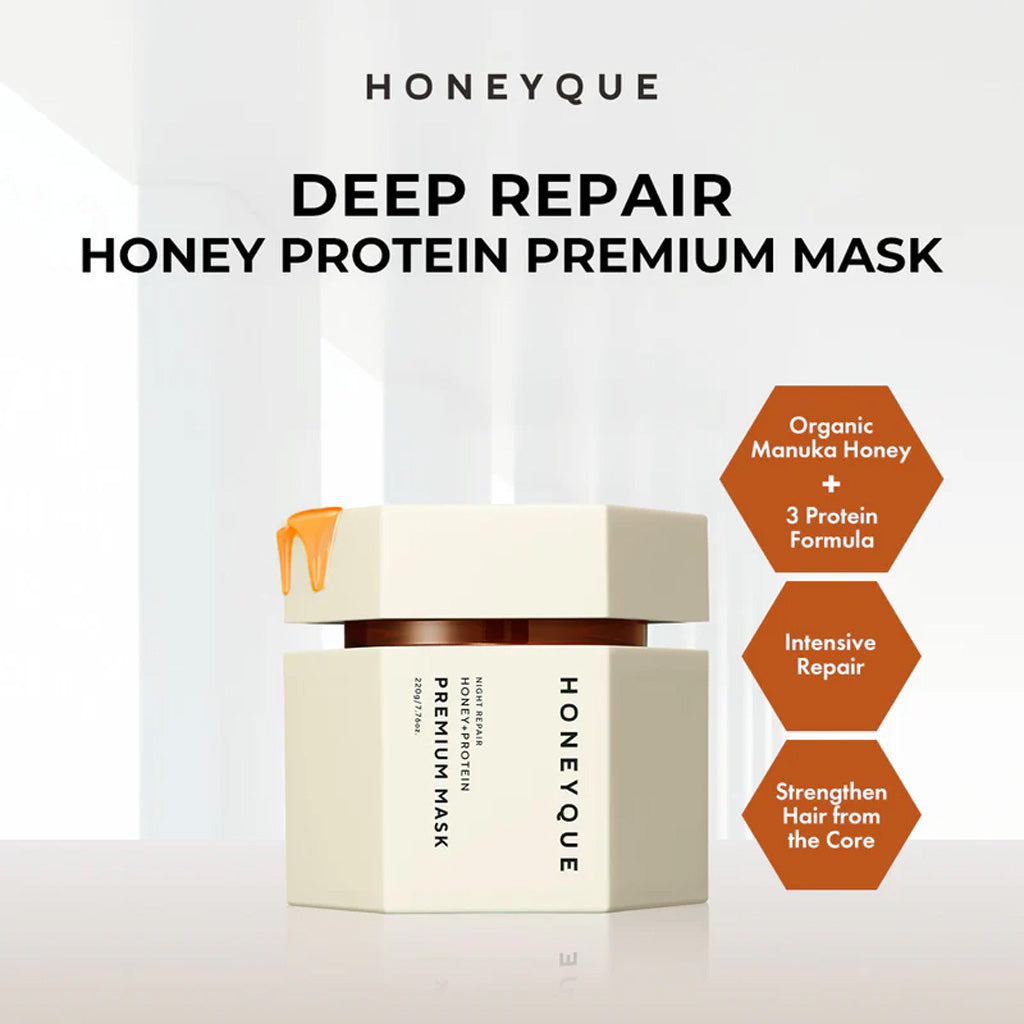 HONEYQUE Night Repair Premium Intensive Hair Mask 220 g