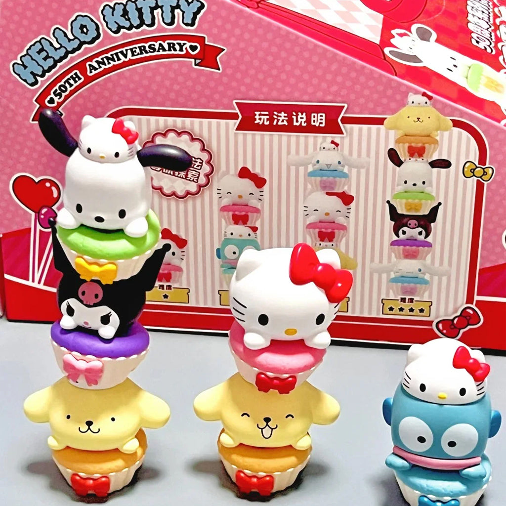 WANDIANWUXIAN Sanrio Characters Hello Kitty 50th Anniversary Series Mini Beans Blind Bag