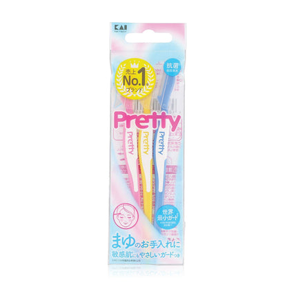 KAI - Pretty For Face Disposable Razors L-3pcs