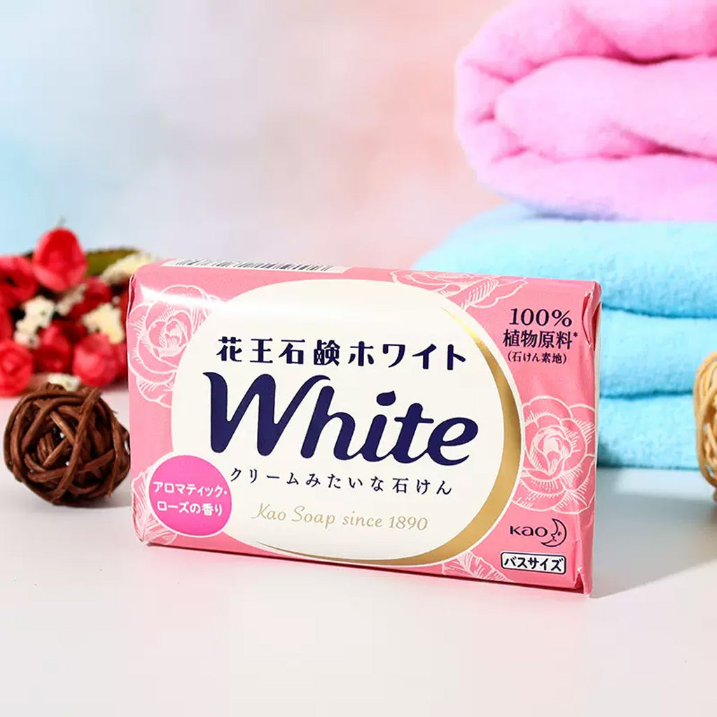 Kao White Creamy Soap Bar 3pcs- Aromatic Rose