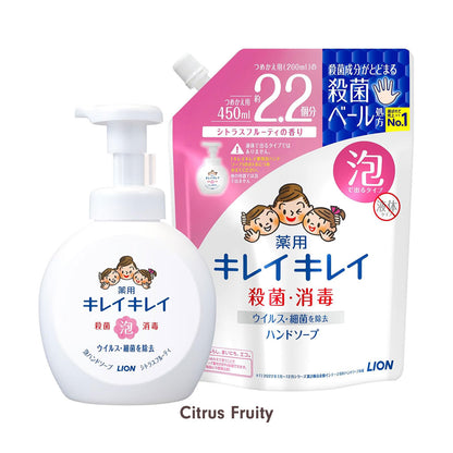 LION KireiKirei Foaming Hand Soap Refill 450ml