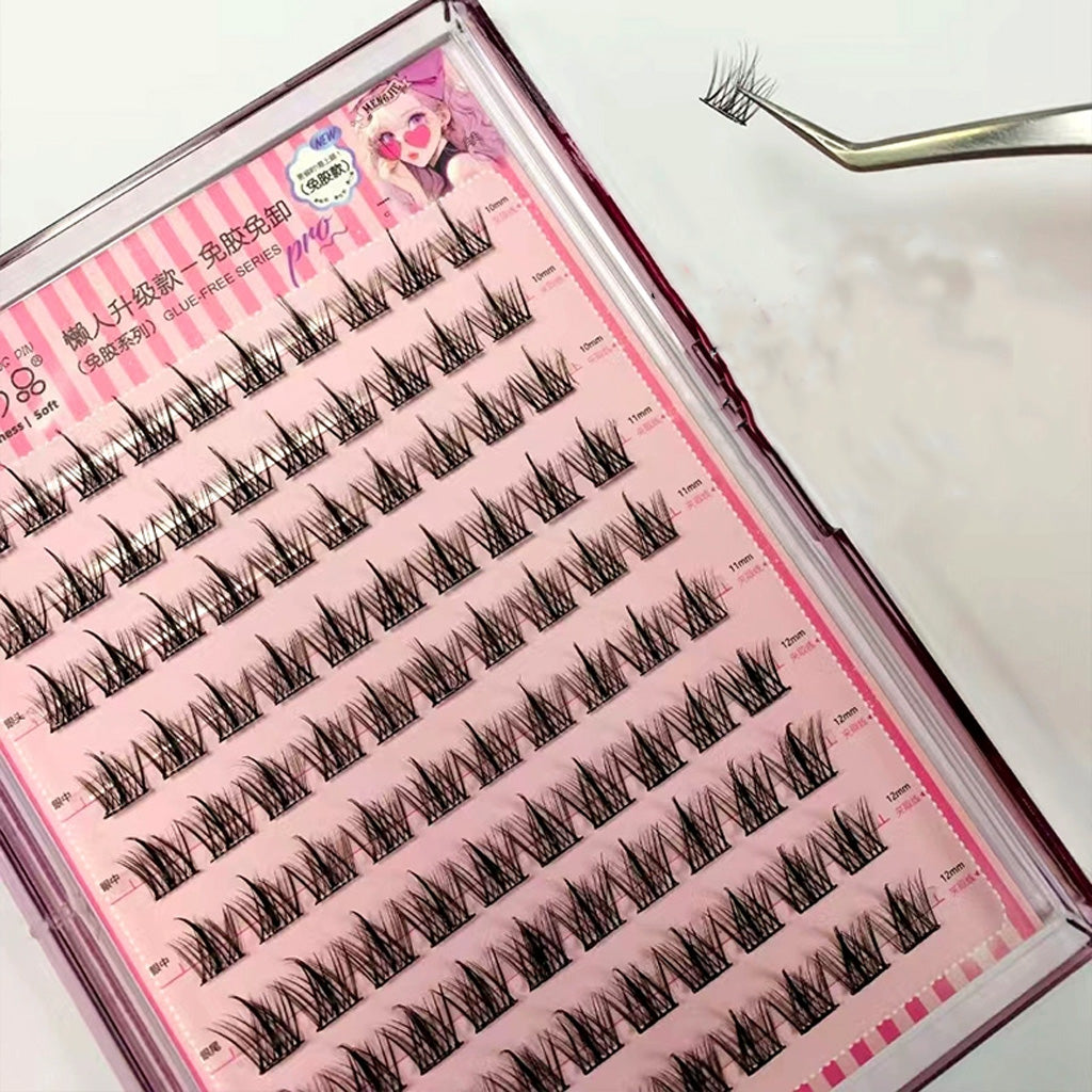 MJSP False Eyelashes 10 rows Glue Free 3 Step MJS01