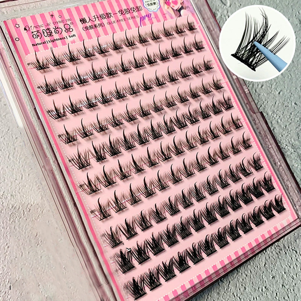 MJSP False Eyelashes Glue Free Pure Wild Style CHY 10 rows