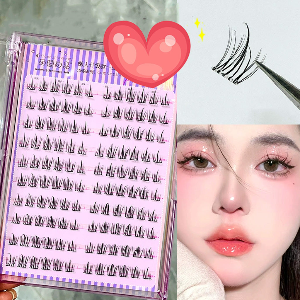 MJSP False Eyelashes 10 rows Glue Free Sun Flowers MJS03