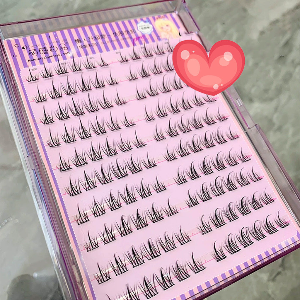 MJSP False Eyelashes 10 rows Glue Free Sun Flowers MJS03