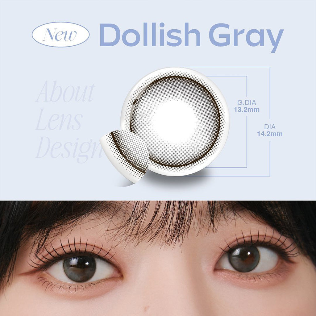 MOLAK 1Day Contact Lenses-Dollish Gray 10pcs