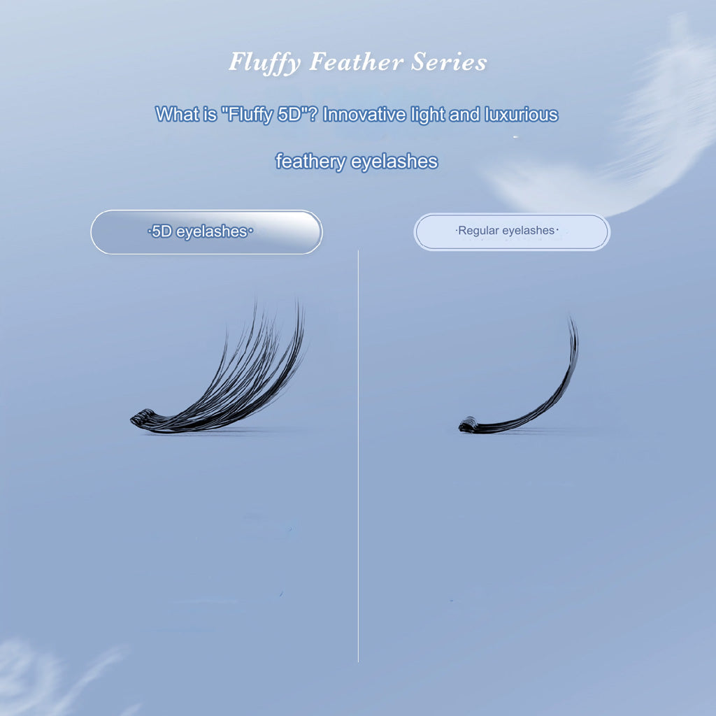 MR.WISH 5D Grafting Style False Eyelashes Fluffy Feather Lively