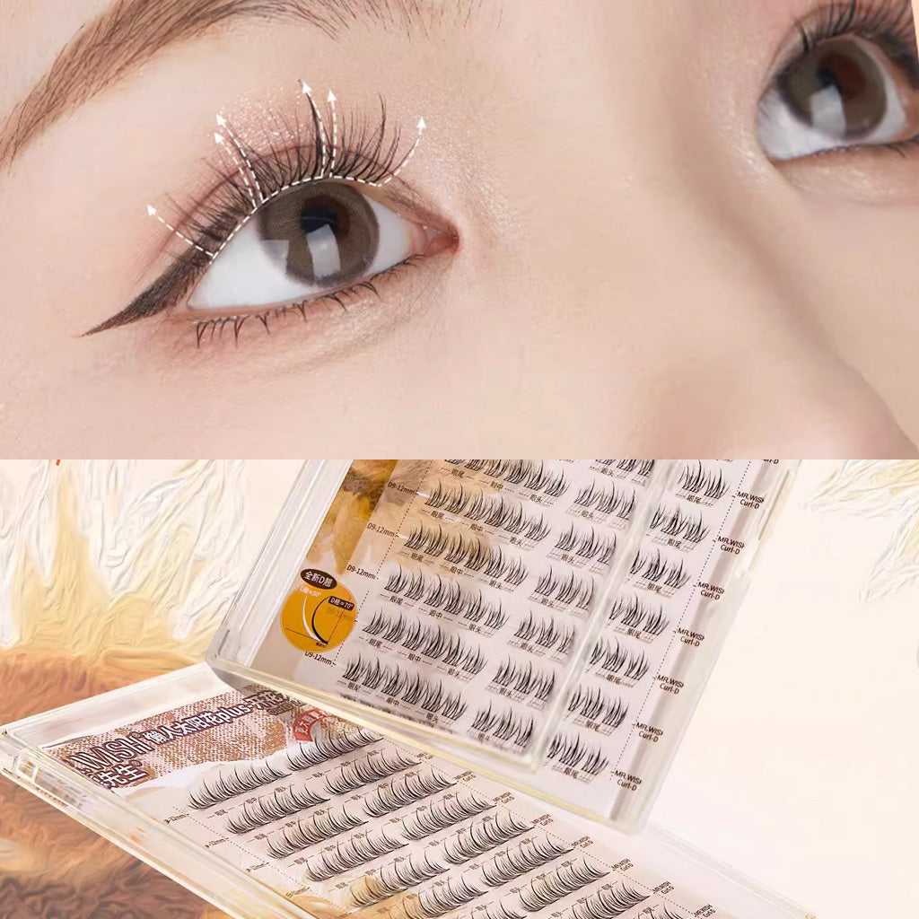 MR.WISH Segmented Single Eyelash Glue-free Sunflower Eyelash Plus Blossoming Big Eyes