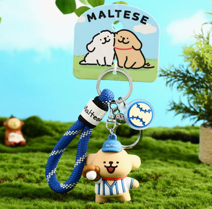 Maltese Sports Game Keychain