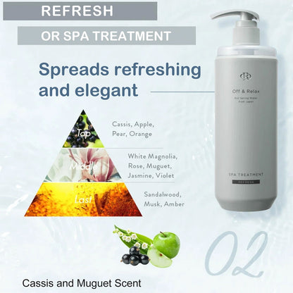 Off &amp; Relax Hot Spring Water Spa Refresh Treatment 460ml