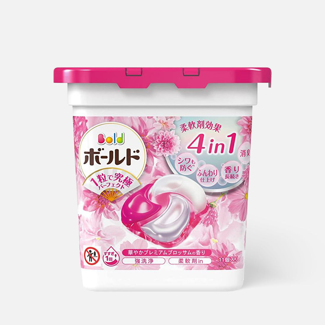 P&amp;G Bold Laundry Detergent Gel Ball 4D Premium Blossom 11pcs