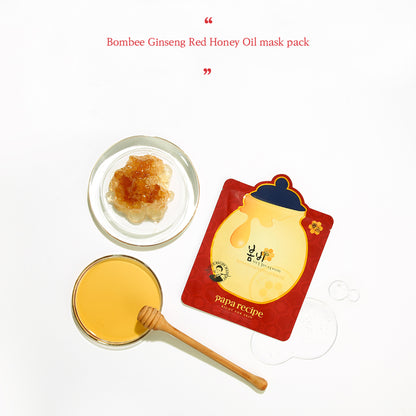 Papa Recipe Bombee Ginseng Red Honey Oil Mask 10pcs