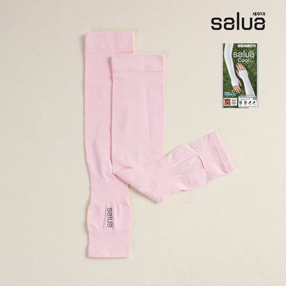 SALUA AquaX Ice silk sports sleeve Finger Free 1pair