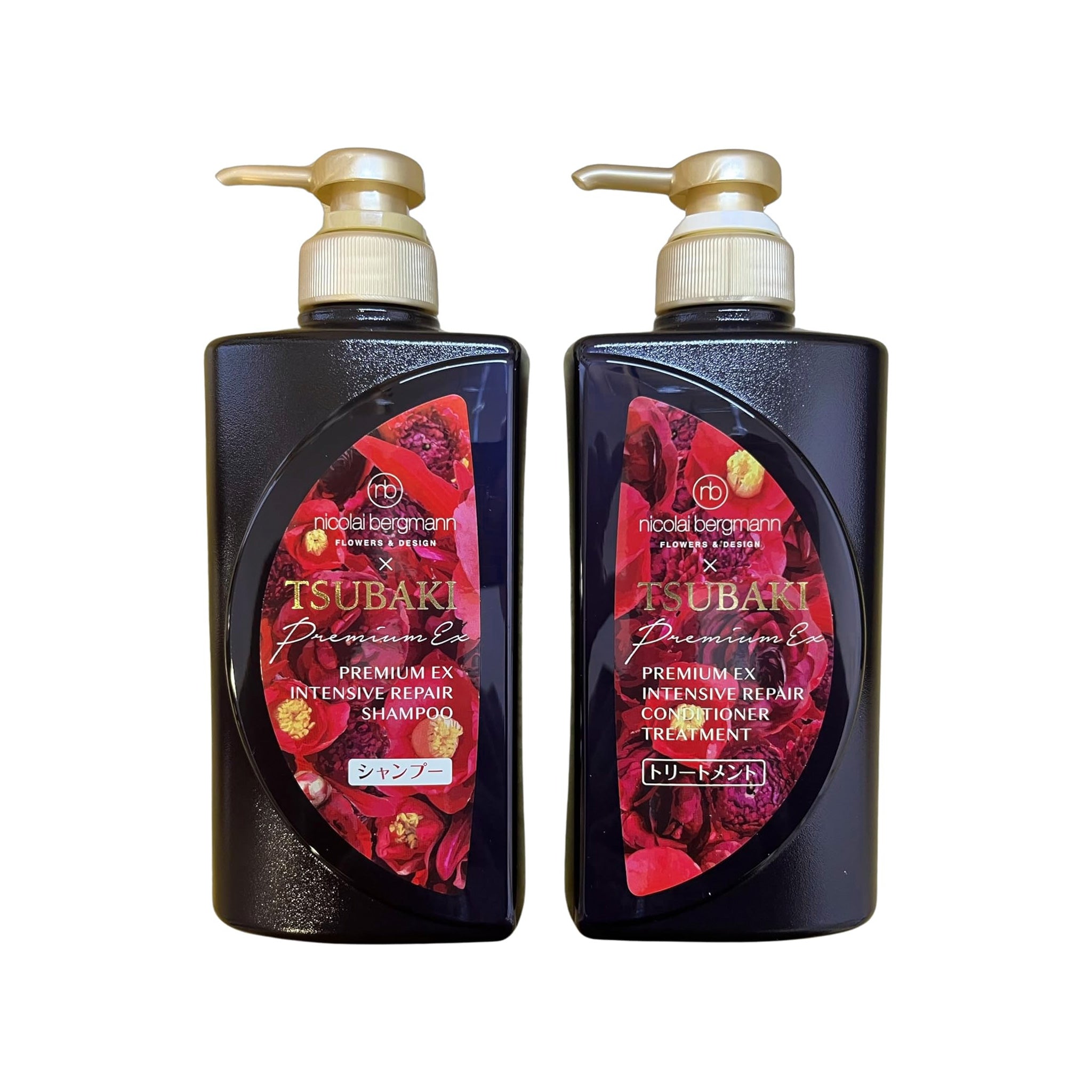 SHISEIDO Tsubaki X Nicolai Bergman Premium EX Intensive Repair Shampoo &amp; Conditioner Set