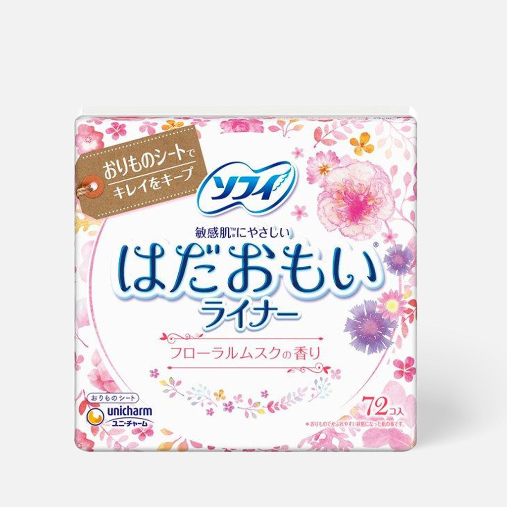 It is designed to provide daily freshness and comfort. These ultra-thin pantyliners offer gentle protection with a light, refreshing floral musk scent.