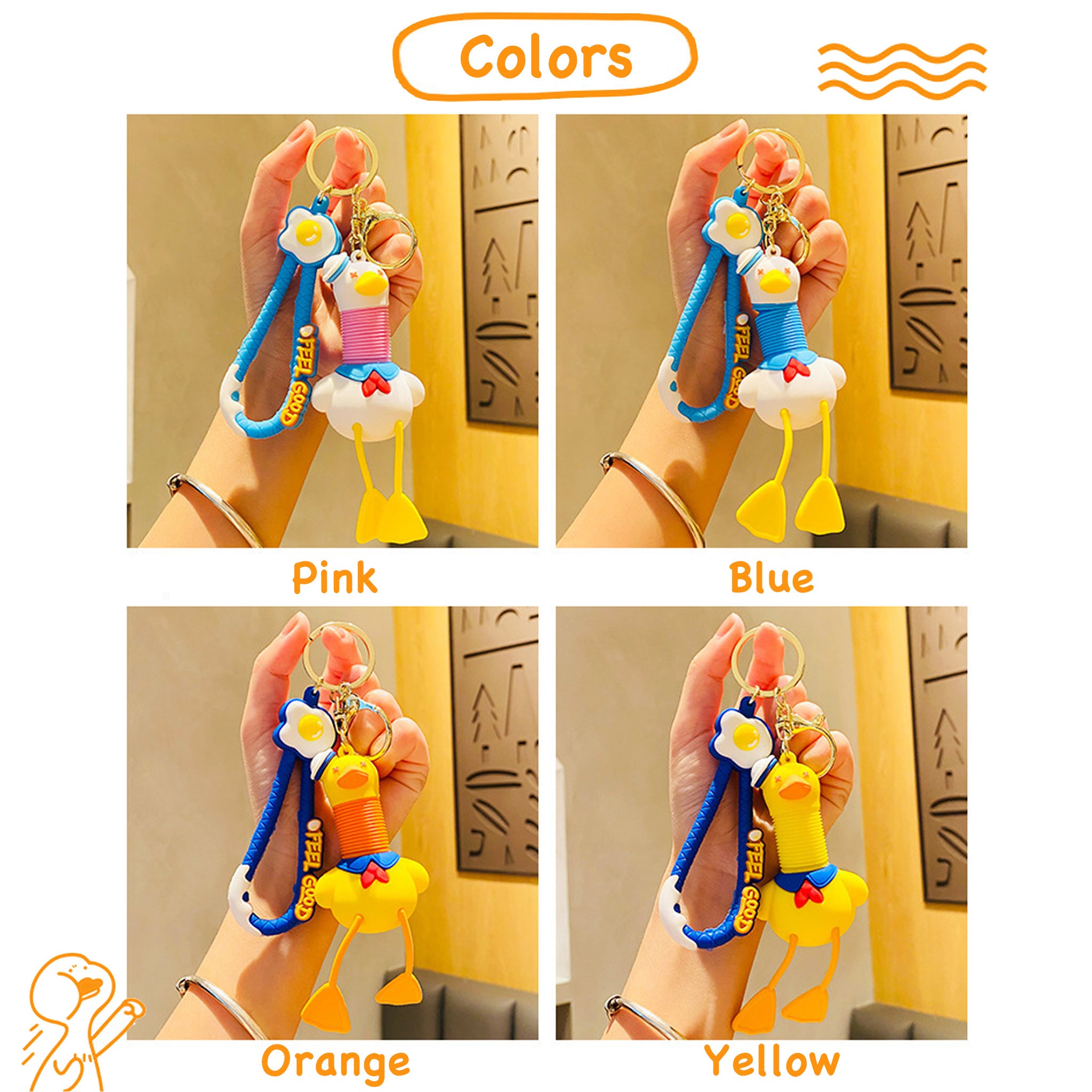Sailor Duck Stretching Keychain