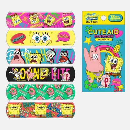 Santan Cute Aid Bandages SpongeBob SquatePants 18pcs