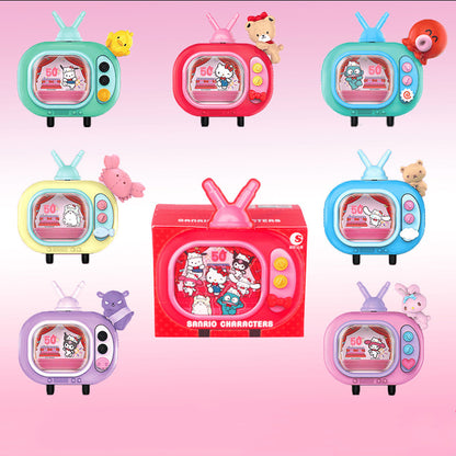 This collection features adorable mini television figurines showcasing Hello Kitty in various playful poses and themes. 