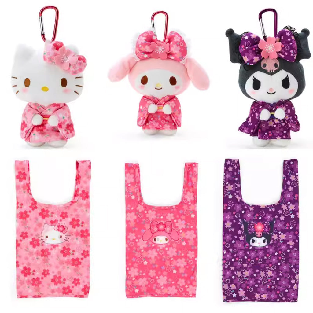 Sanrio Eco Shopping Bag &amp; Mascot Plush