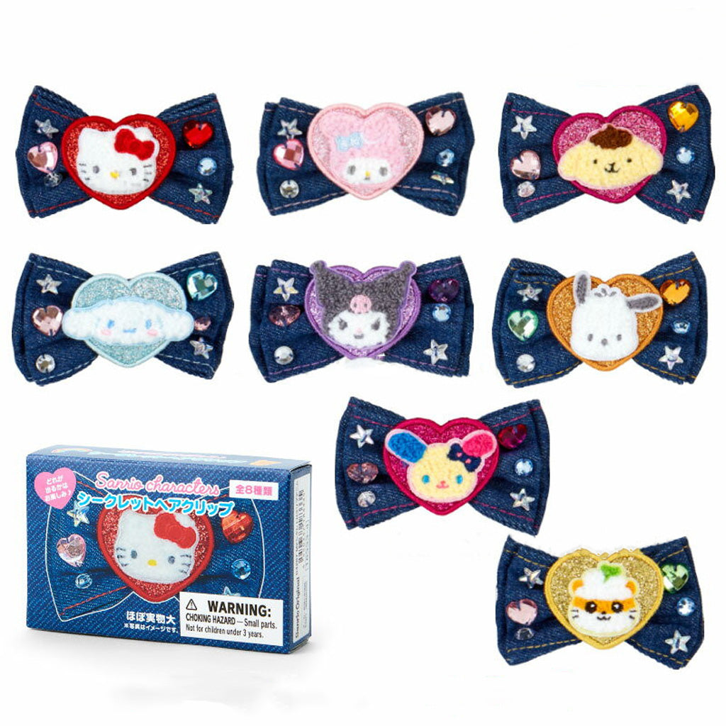 Sanrio Original Secret Hair Clip Denim Patch Blind Box