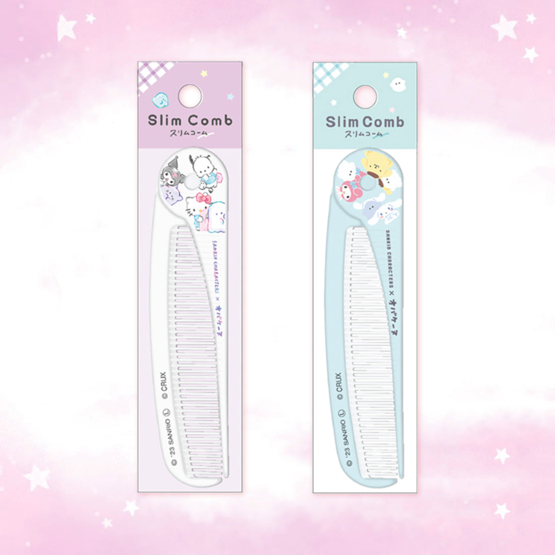 Sanrio Characters x Obakeine Slim Comb Mint Comb Hair Set