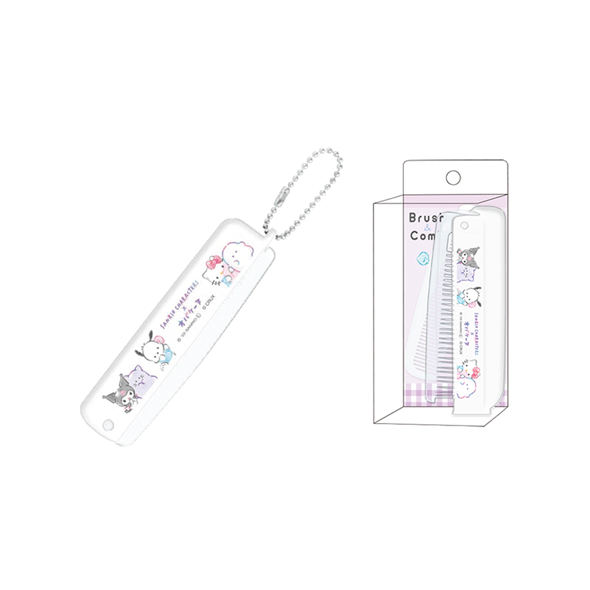 Sanrio Characters x Obakeine Folding Brush and Comb
